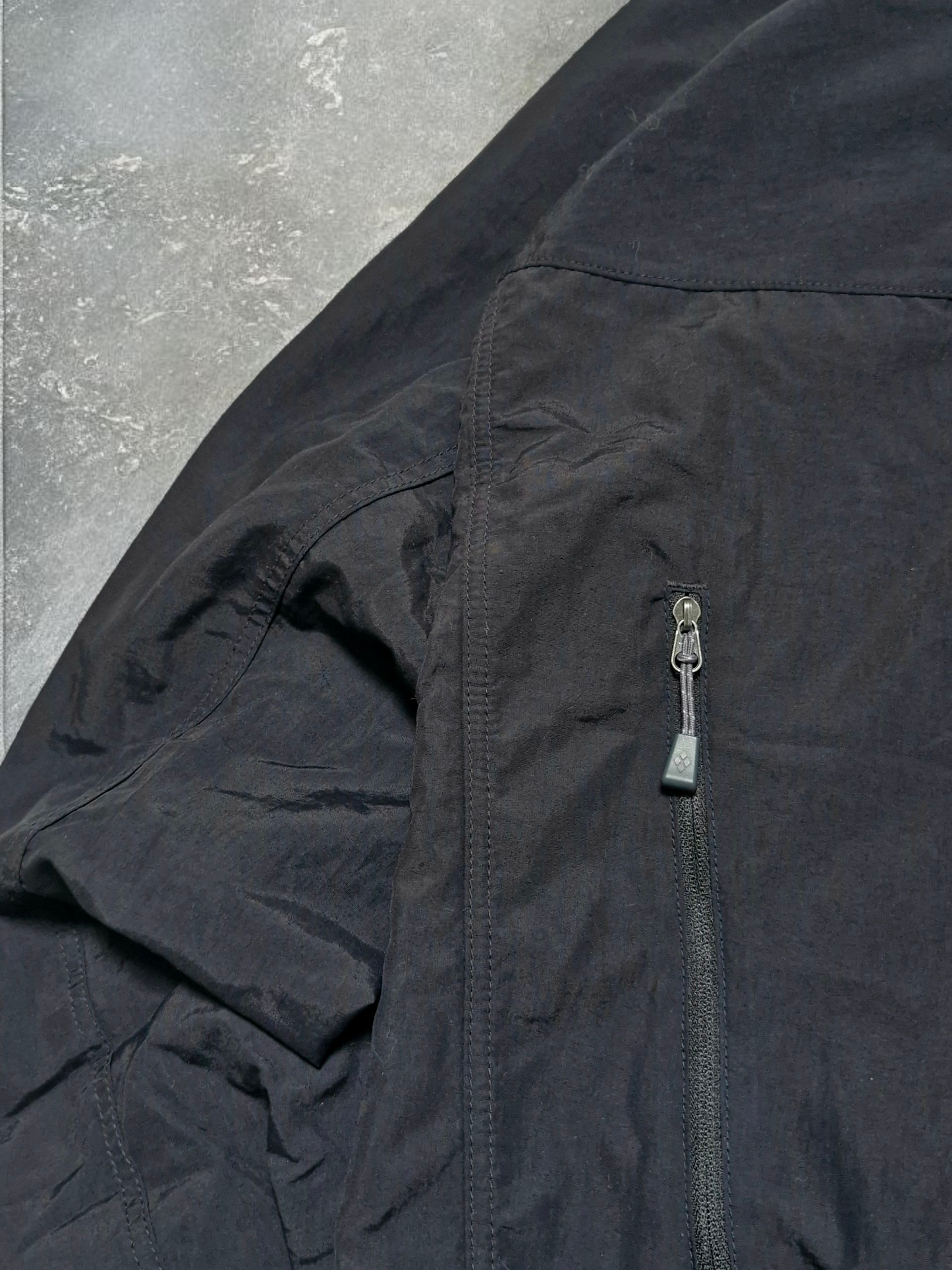 Montbell Vintage Black Half Zip Black Technical Jacket