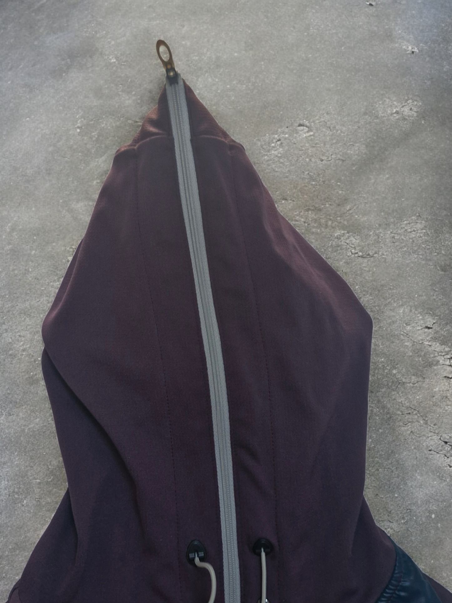 Oakley Vintage Burgundy & Black Ninja Full Zip Hoodie