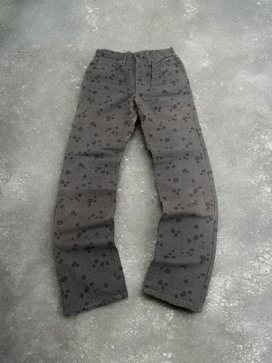 Avirex Vintage USA Grey Plaid Camo Dot Trousers