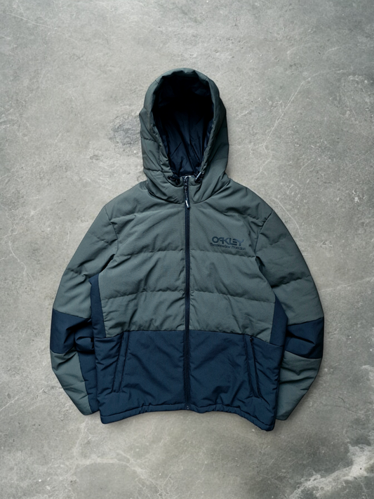 Oakley Green & Black Puffer Coat