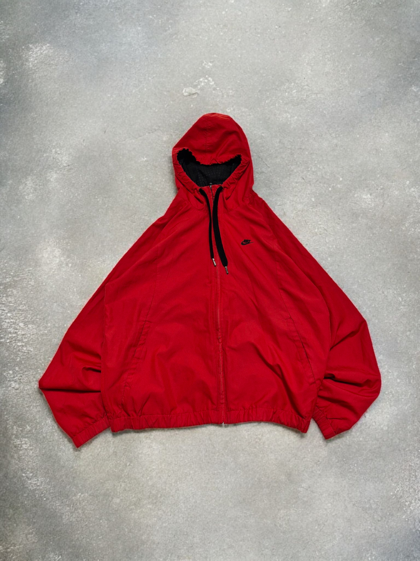 Nike Air Max Early 2000's Black & Red Reversible Dot Technical Jacket