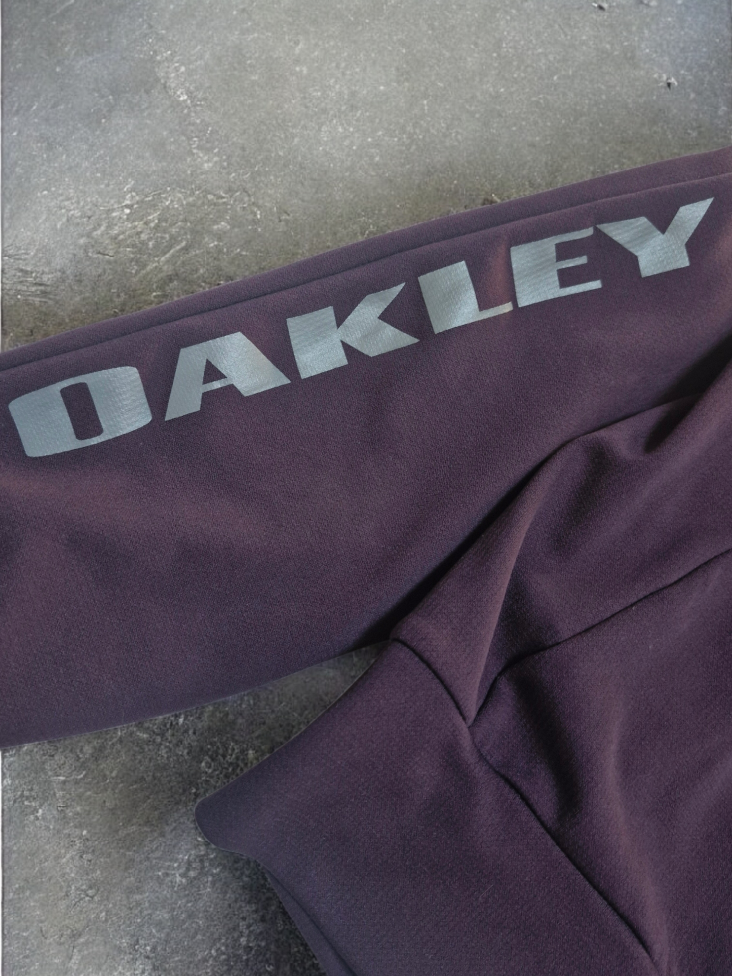 Oakley Vintage Burgundy & Black Ninja Full Zip Hoodie