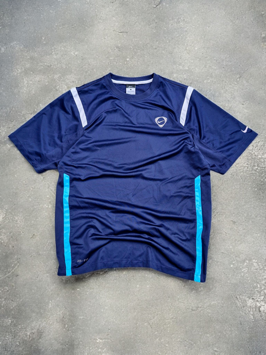 Nike T90 Navy Blue Panelled Tee