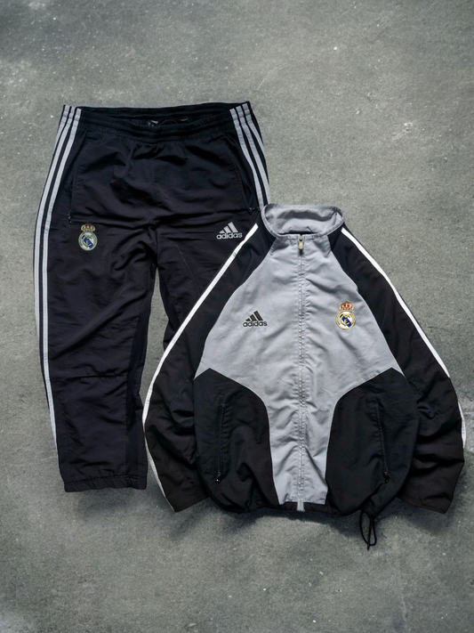 Adidas 2004/2005 Grey Real Madrid Tracksuit