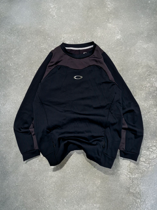 Oakley Vintage Black Centre Logo Technical Jumper