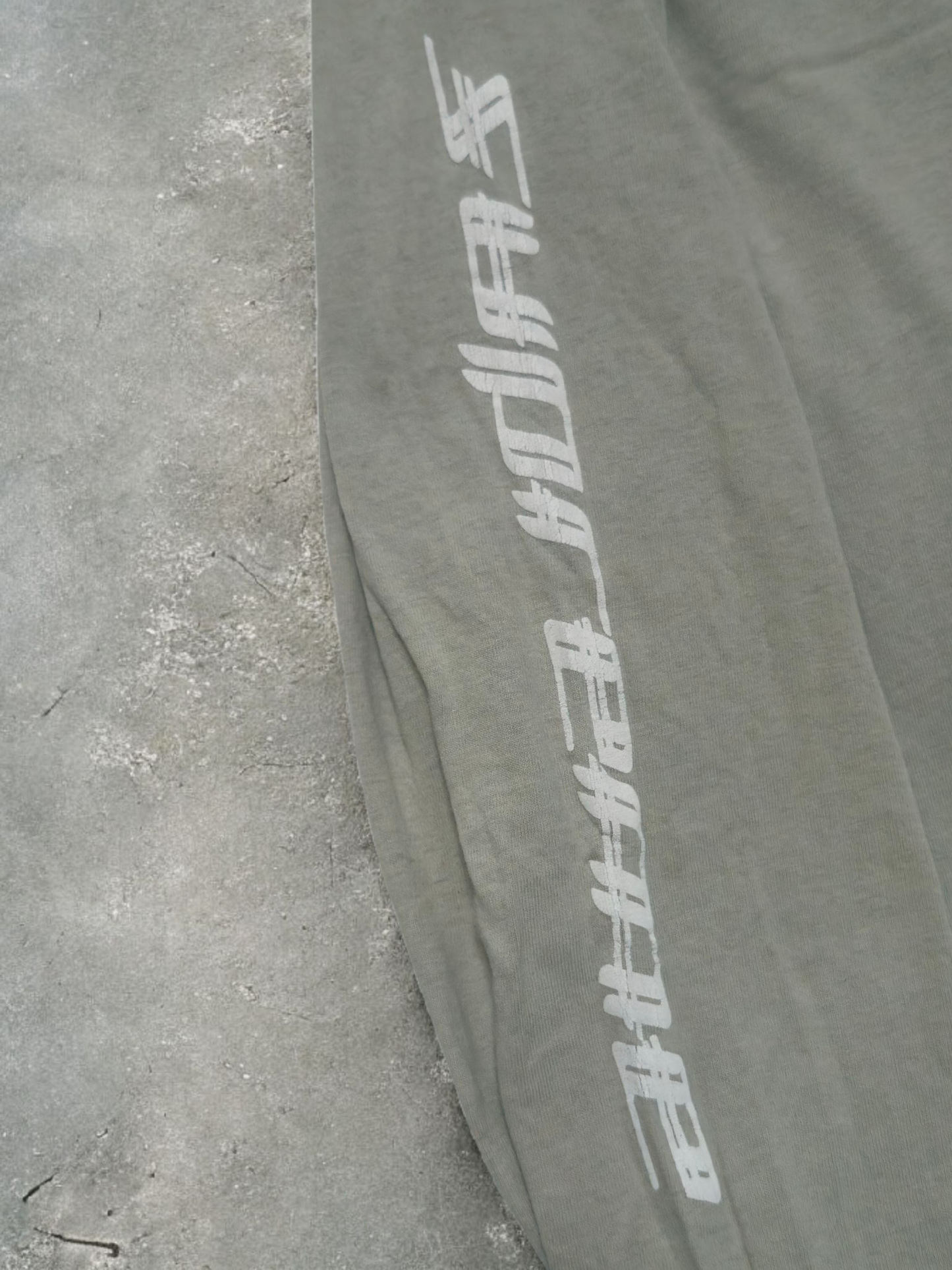 Supreme FW2013 Olive Green Easter Island Long sleeve Tee