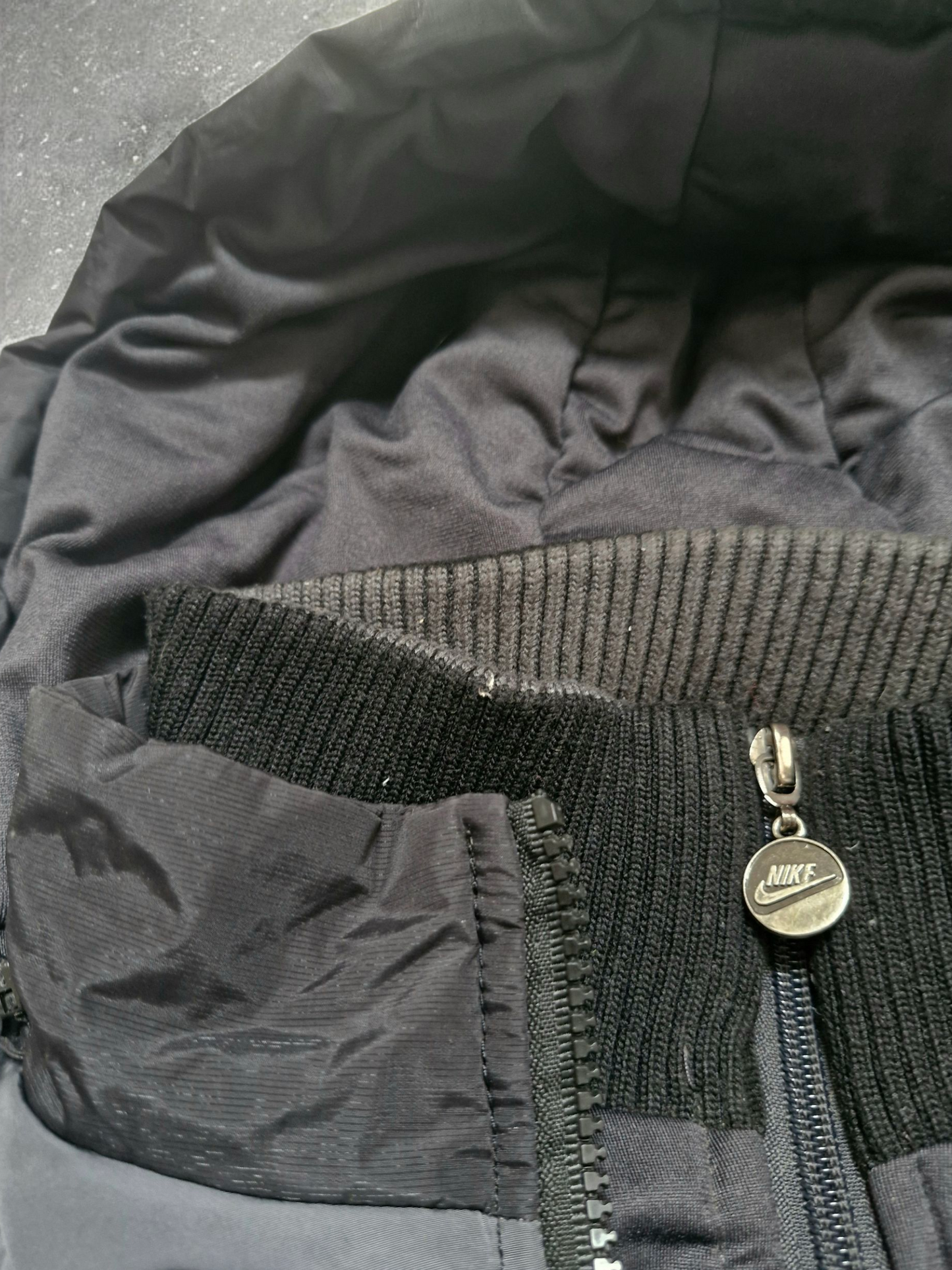 Nike Vintage Y2K Black Double Layered Insulated Technical Puffer Coat