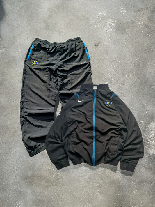 Nike Vintage Early 2000's T90 Black & Blue Tracksuit