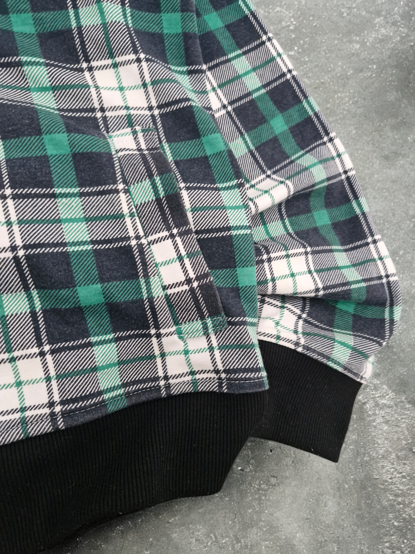 Japanese Vintage Plaid Zip Hoodie | Y2K