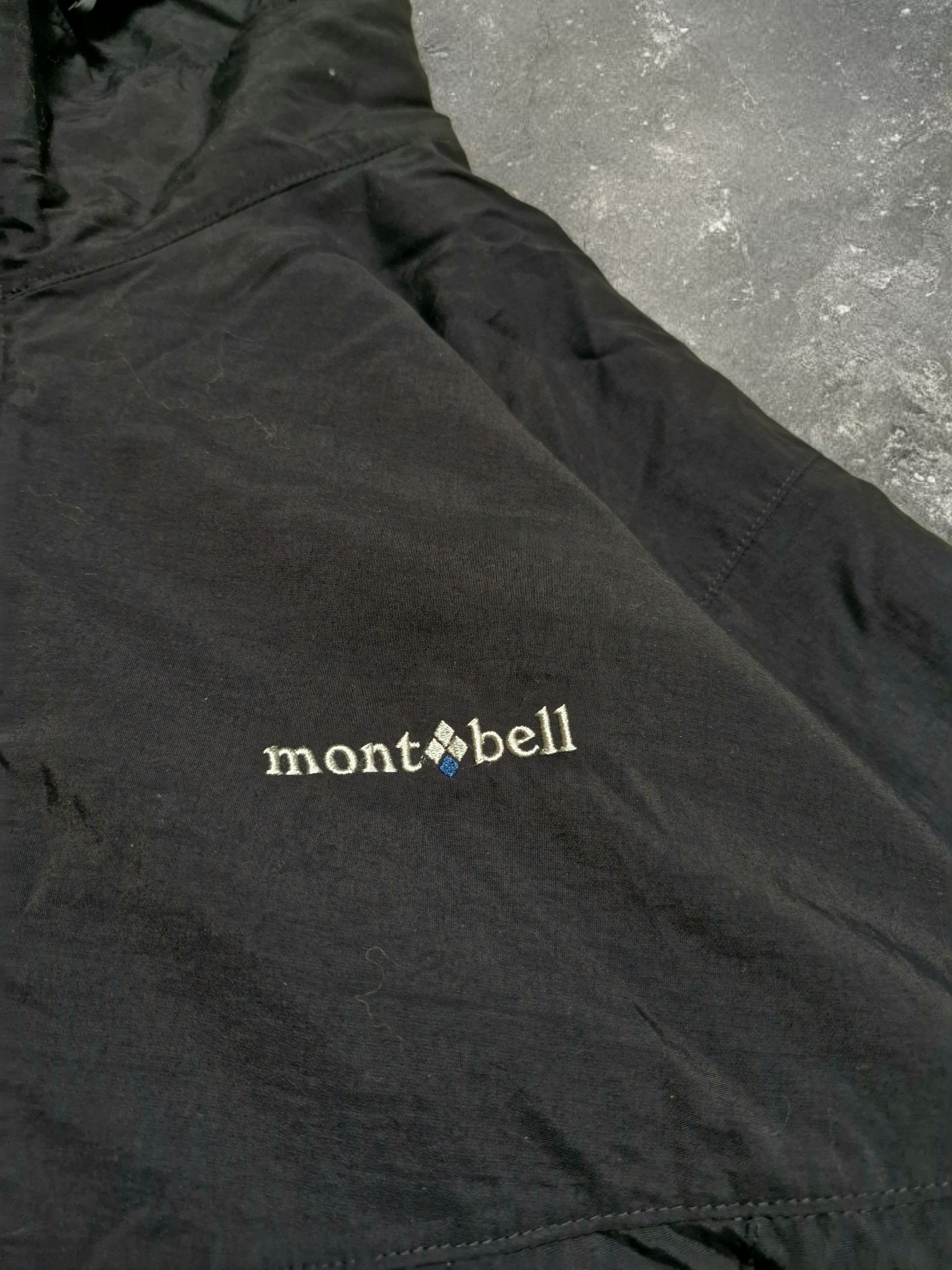 Montbell Vintage Black Half Zip Black Technical Jacket