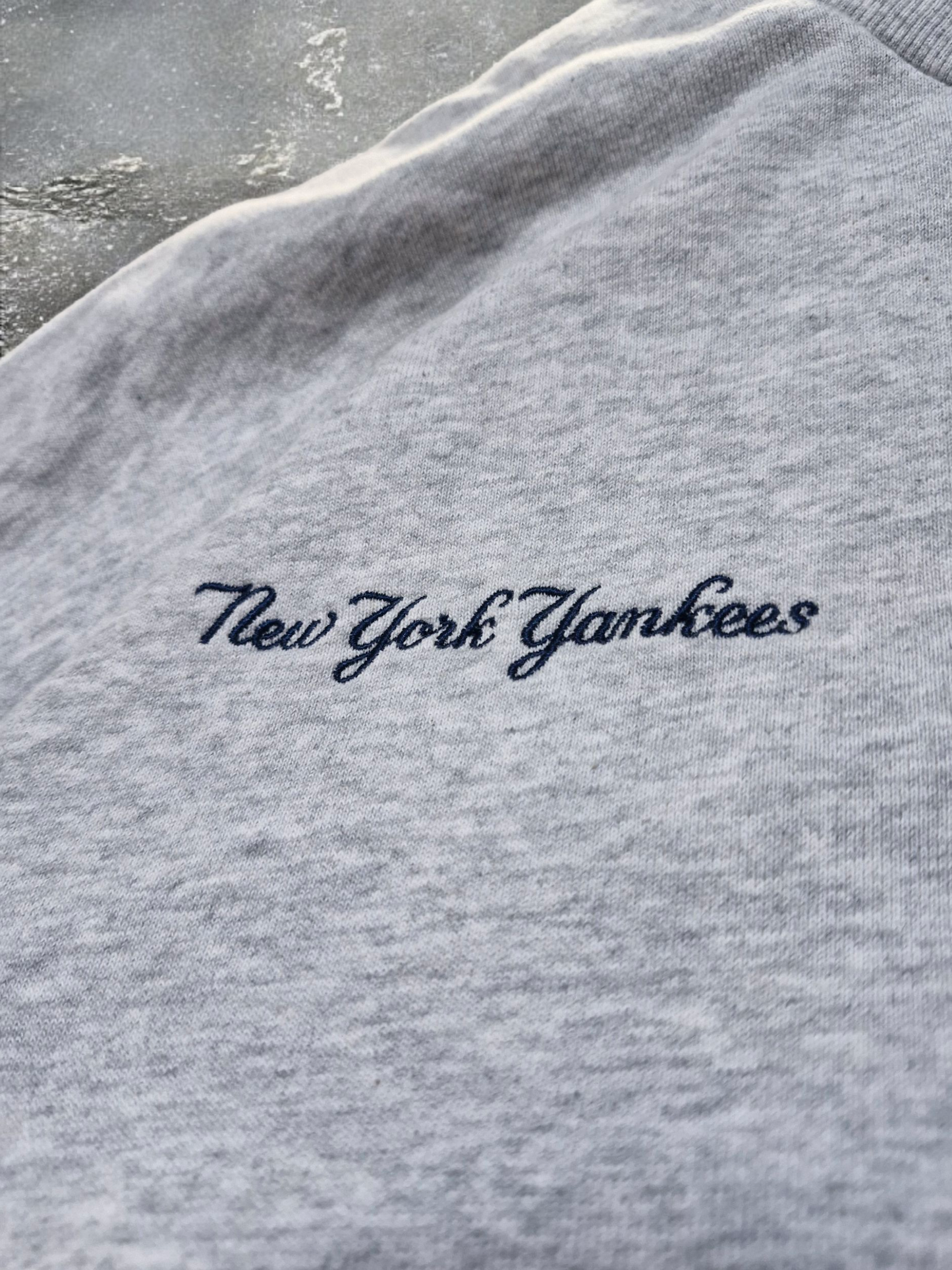 Perushu New York Yankees Vintage Grey Baggy Sweathshirt