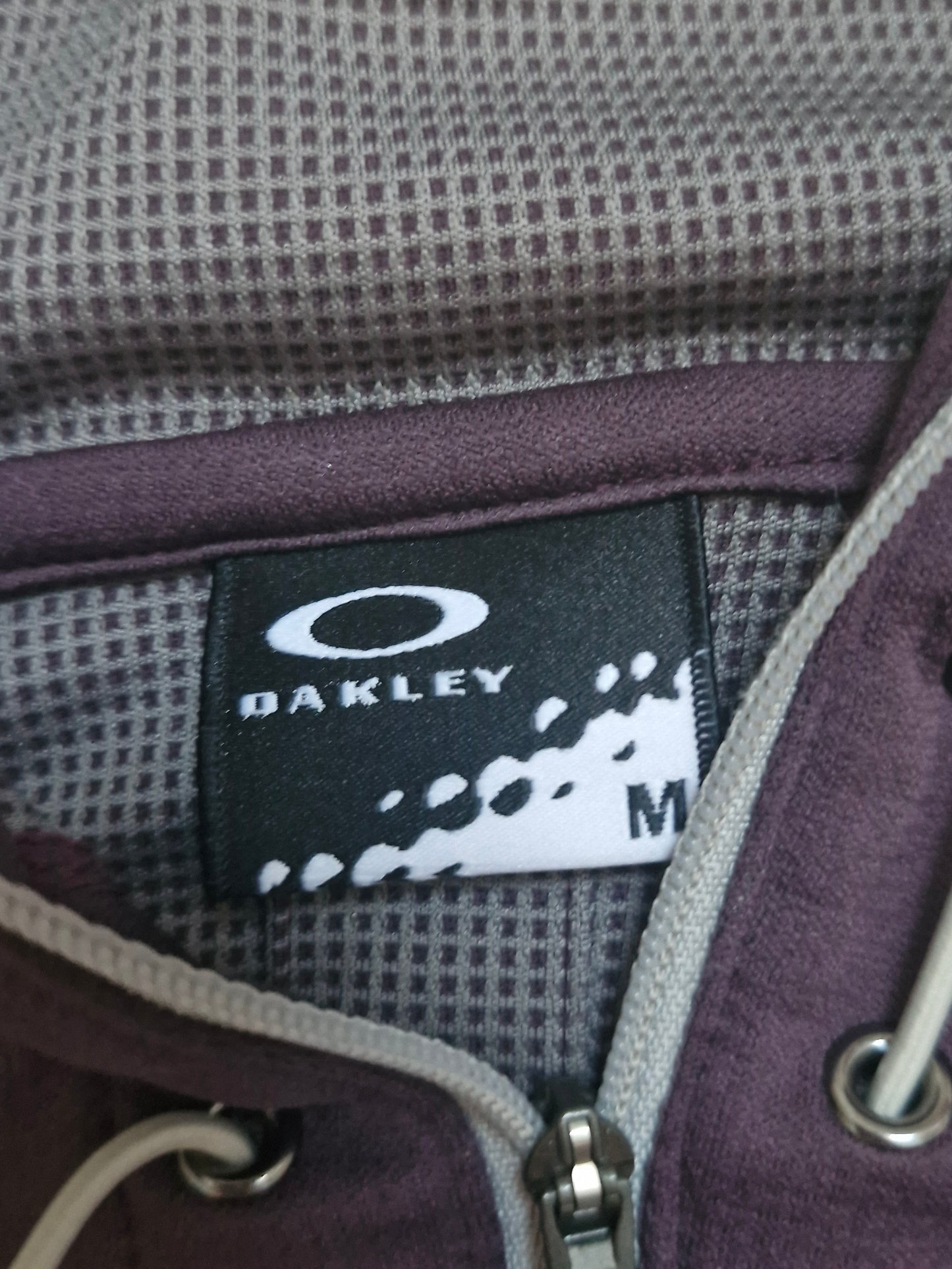 Oakley Vintage Burgundy & Black Ninja Full Zip Hoodie