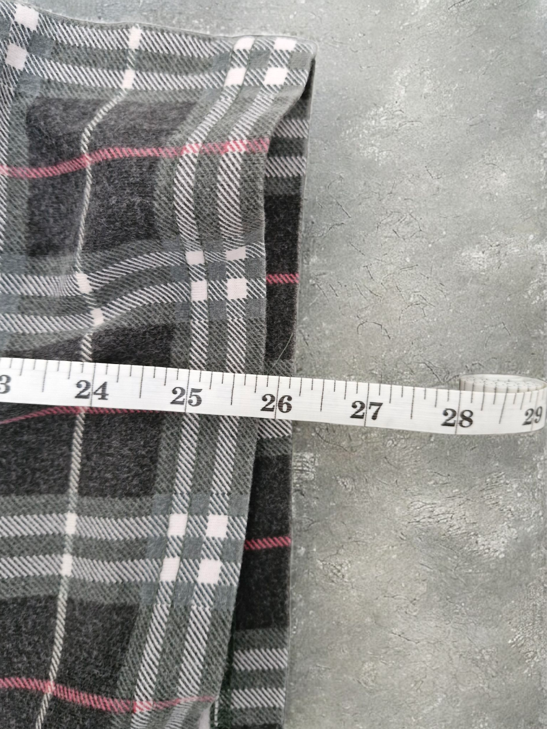 Burberry Vintage Blue Label Grey & Red Plaid T Shirt