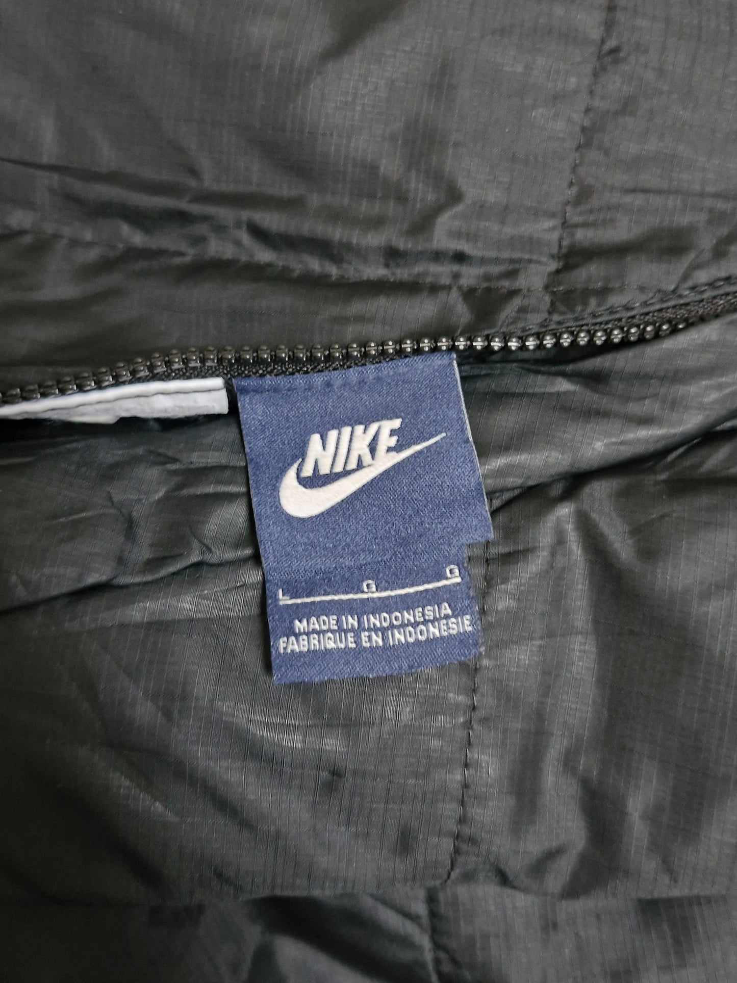 Nike Reversible Green & Black Pixelated Grid Technical Coat