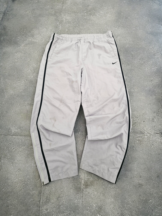 Nike Vintage Y2K Grey & Black Stripe Track Pants