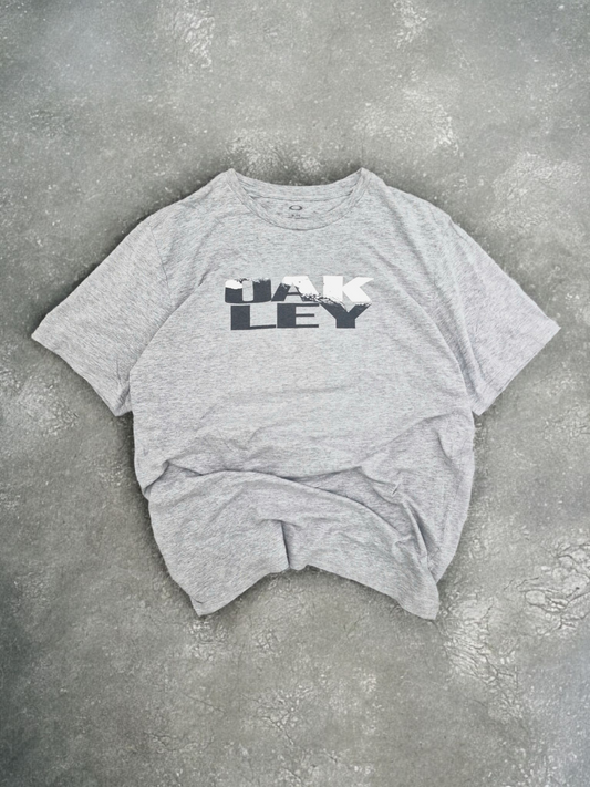 Oakley Vintage Graphic Spray Grey T Shirt
